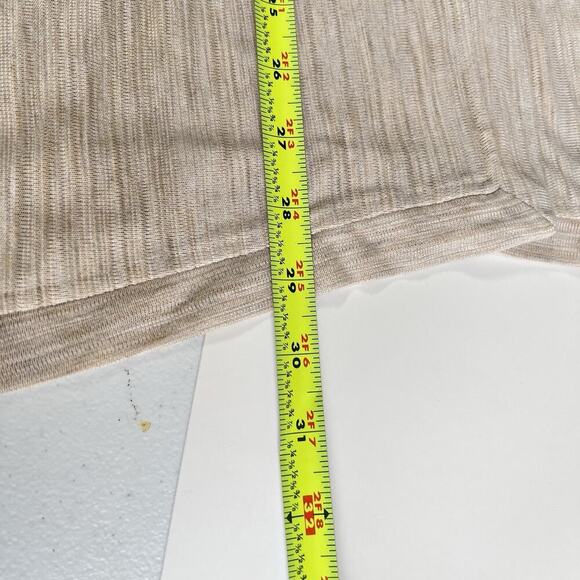 H by Halston Textured Space Dye Open Front Cardigan XL Beige Minimalist Lagenloo - Picture 10 of 10